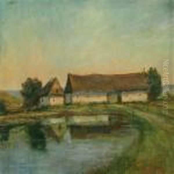 Danish Landscape With Farm - view 1
