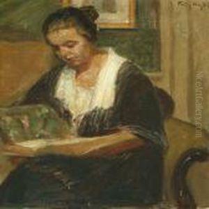 Interior With Readingwoman Interior With Readingwoman