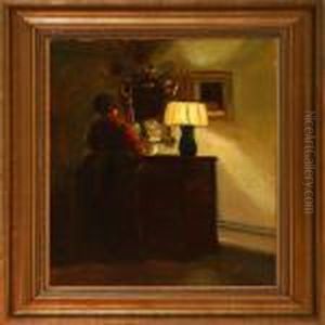 Interior With A Woman