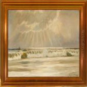 Breakers Along Thecoast Of Skagen by Poul Friis Nybo