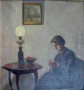 Woman Knitting Woman Knitting