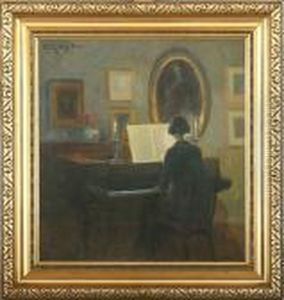 Woman By The Piano