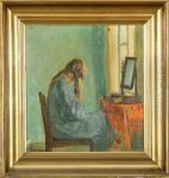 Interior Med Pige Der Losner Sine Fletninger - view 1