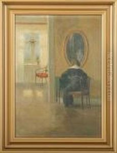Interior With A Woman by Poul Friis Nybo