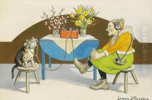 Radiolyssnare - Gumma Och Katt by Jenny Nystrom