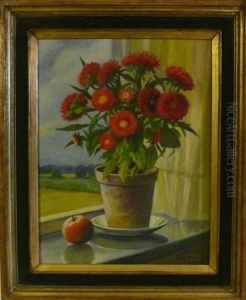 Blomsterstilleben. by Jenny Nystrom