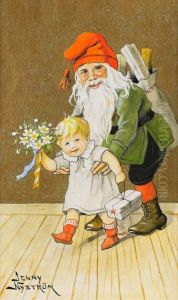 Liten Flicka Och Jultomten by Jenny Nystrom