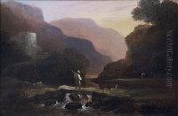 Figure On A Bridge - view 1
