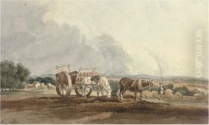 Horses In A Rural Landscape by James Arthur O'Connor