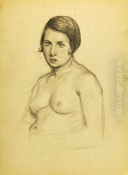 Portrait De Femme Au Buste Nu - view 1