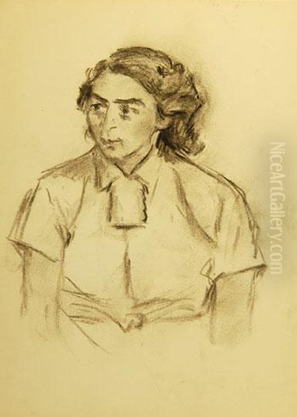 Portrait De Femme En Chemisier - view 1