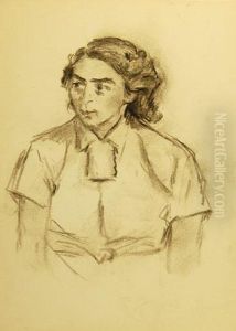 Portrait De Femme En Chemisier by Roderic O'Conor