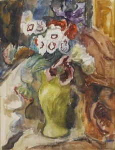 Still Life; Vase Of Flowers by Roderic O'Conor