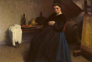 A Breton Interior by Roderic O'Conor
