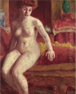 Nude Seated On A Chaise Longue by Roderic O'Conor