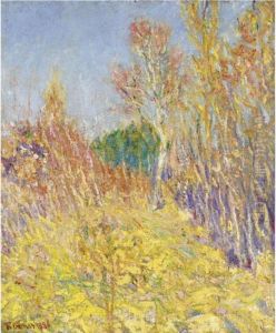 Groupe De Peupliers, Effet De Soleil (autumn Landscape) Groupe De Peupliers, Effet De Soleil (autumn Landscape)