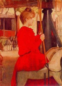La muchacha del tiovivo by Santiago Rusinol i Prats