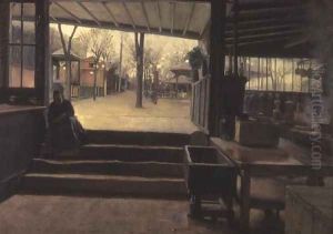 The Kitchen or the Laboratory of the Moulin de la Galette, Paris 2 by Santiago Rusinol i Prats