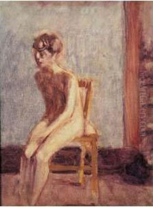 Modele Nu Dans L'atelier by Roderic O'Conor