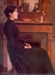Retrato de mujer by Santiago Rusinol i Prats