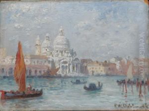 Santa Maria Della Salute - Motiv Fran Venedig by Frans Wilhelm Odelmark