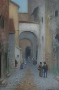Orientaliskt Stadsmotiv by Frans Wilhelm Odelmark