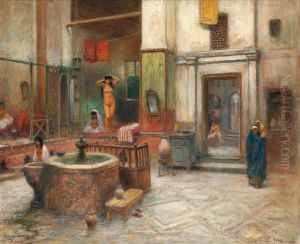 Scene De Hammam Au Caire