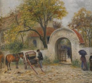 Kyrkbacken - Fiskebackskil by Frans Wilhelm Odelmark