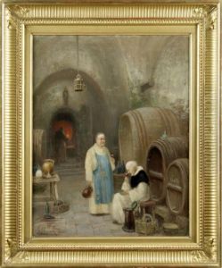 Klosterkallare Med Munkar