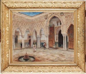 Alkazar I Sevilla by Frans Wilhelm Odelmark