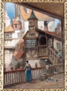 Stadsvy Nurnberg by Frans Wilhelm Odelmark