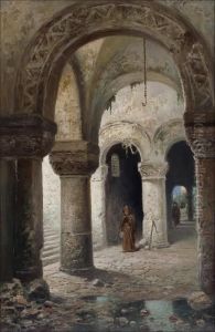 Luostarinsisakuva. by Frans Wilhelm Odelmark