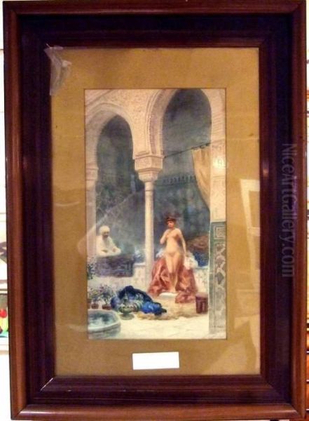 Orientalisk Interior Med Kvinna. - view 1