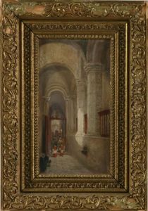 Interior Fran Varnhems Kloster by Frans Wilhelm Odelmark