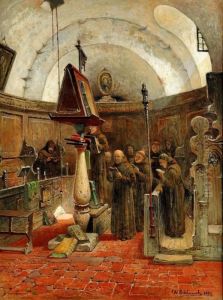 Bonestund I Klosterkapellet by Frans Wilhelm Odelmark