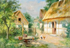 Skansk Gard - Sommar I Skanor by Frans Wilhelm Odelmark