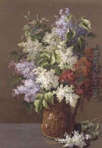 Vase of Lilacs by Pierre-Joseph Redoute
