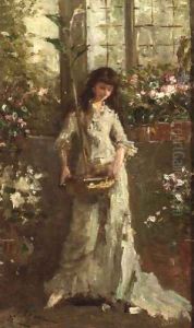 Girl in a Conservatory