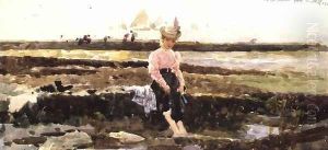 Young Girl Paddling