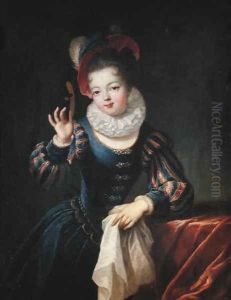 Young Girl with a Mask by Jean Raoux
