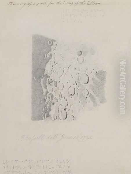 Drawing for the map of the moon, 1794 - view 1
