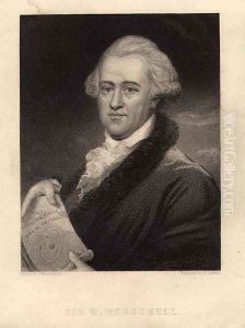 Portrait of Sir William Herschel 1738-1822, engraved by Edward Scriven 1775-1841 by John Russell