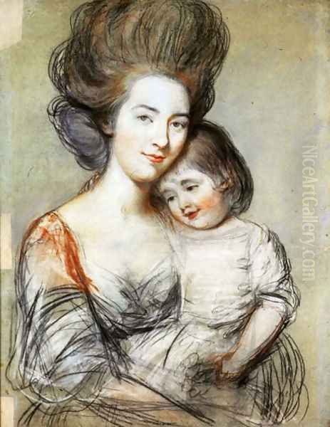 Mrs Russell and Child - view 1
