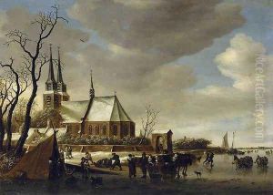 A Winter Landscape 1650s by Salomon van Ruysdael