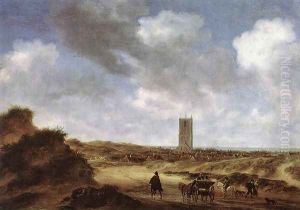 View of Egmond aan Zee 1640 by Salomon van Ruysdael