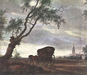Halt at an Inn (detail) 1649 by Salomon van Ruysdael