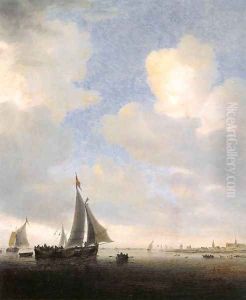 View of Alkmaar from the Sea by Salomon van Ruysdael