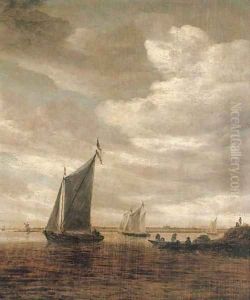 A river estuary with sailing boats