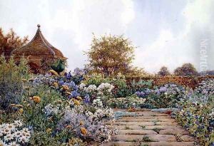 The Gardens at Chequers Court, Buckinghamshire by Ernest Arthur Rowe