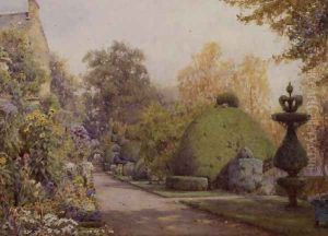 The Yew Walk, Barncluith, Strathclyde by Ernest Arthur Rowe